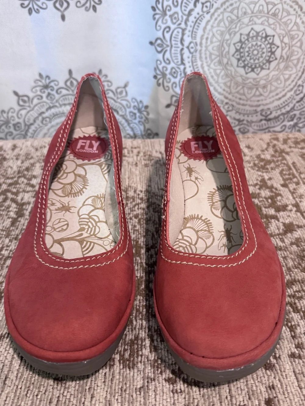 Women's Red Wedge Pumps - Fly London